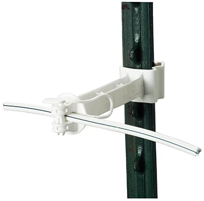 Gallagher T-Post Offset Insulator White Gallagher T-Post Offset Insulator White