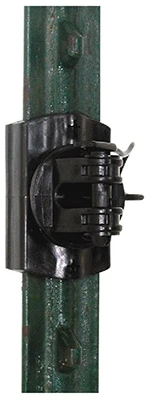 Electric Fence Insulator, Snap-On, White, 20-Pk.