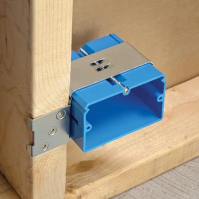Adjust-a-box Electrical Box, Horizontal Single-gang, Non-metallic, 21 Cu In