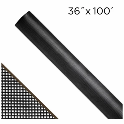 No-See-Um Insect Screen, Charcoal, 36 In. x 100 Ft.