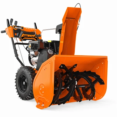 Deluxe 30 306CC 30 In Two-Stage Electric Start Gas Snow Blower with Heated Handles and Headlight