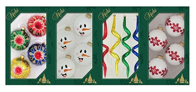 4-Pk. North Pole Ornaments