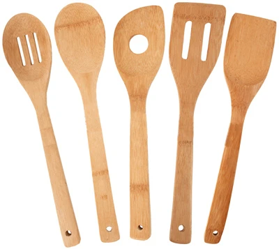 Bamboo Utensil Set, 5-Pc.