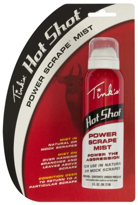 Hot Shot Power Scrape Mist, 3-ounce Can For Hunting