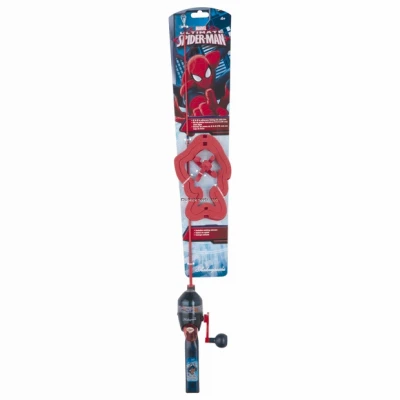 Spiderman Themed Fishing Kit with 2.5 Foot Rod for Kids