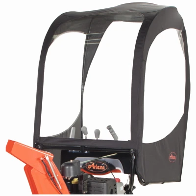 Black 2-Stage Snow Blower Cab Kit for Enhanced Operator Protection and Comfort