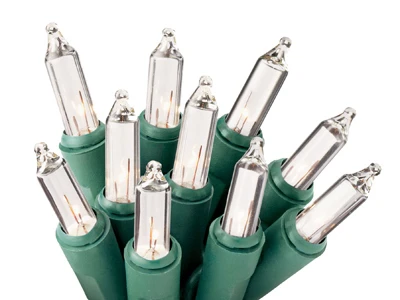 Christmas String to String 100-Light Set, Clear Bulbs