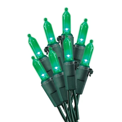Christmas LED 100-Light Set, Mini, Green