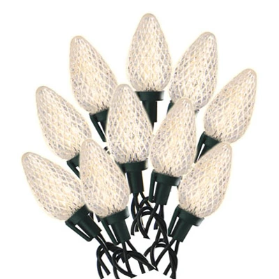 Christmas LED 25-Light Set, C9, Warm White Faceted