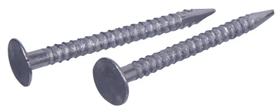 Drywall Nails, Ring Shank, Bright, 1-5/8-In., 1-Lb. Box