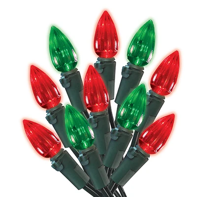 Christmas Led 70-light Set, C3, Red & Green, 17.3' Lighted Length