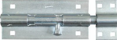 Door Barrel Bolt, Heavy-Duty, Zinc, 8 In.