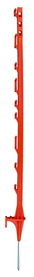 Electric Fence Treading Post, Orange, 42-inch With 9 Lugs