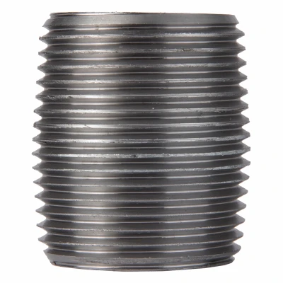 1 In. x Close Black Pipe Nipple