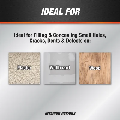 Pre-Mixed Spackling Putty, 0.5 Pint Container for Wall Repair