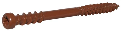 Deck Plus Exterior Composite Screws, Self-Drilling, Gray Ceramic, 3-In. x #10, 1-Lb.