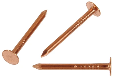 Copper Slating Nails, 1.25-inch X 11, 6-ounce - Durable Roofing Fasteners