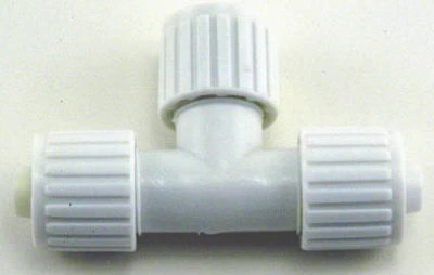 PEX Pipe Tee, 3/8 x 3/8 x 3/8 In.