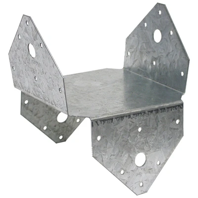 Post & Column Base, Zmax, 18 Gauge Steel , 6 x 6 In.