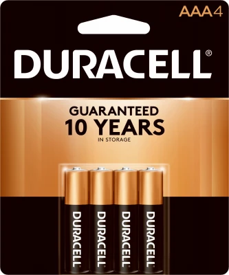 4-Pack  AAA Alkaline Batteries