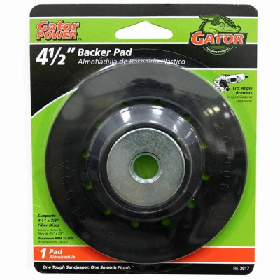Fiber Discs Backer Pad, 4.5 In.