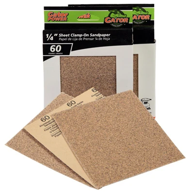 Sanding Sheets, Aluminum Oxide, 60-Grit, 4.5 x 5.5-In., 25-Pk.