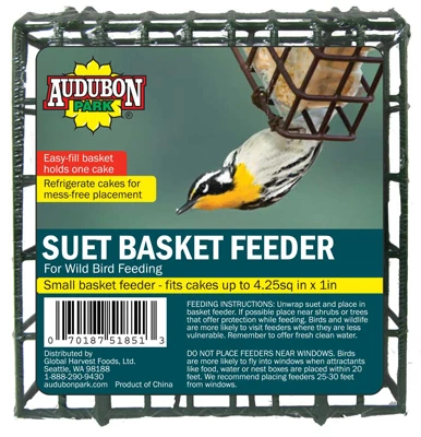 Wild Bird Suet Basket Feeder