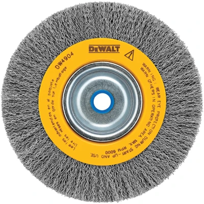 Crimped Wire Wheel Brush, 6 In.