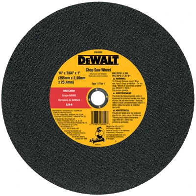 Cutting Wheel, 1 x 7/64 x 14 In.