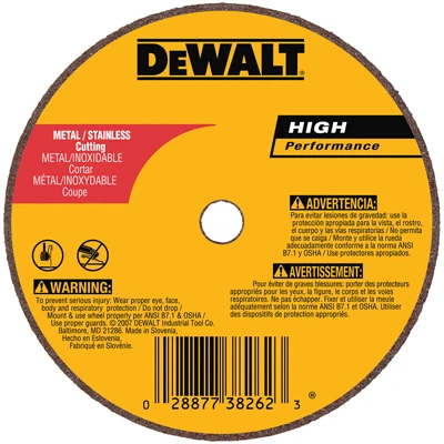 Small Diameter Cutoff Wheel, 3/8 x 1/8 x 3 In.