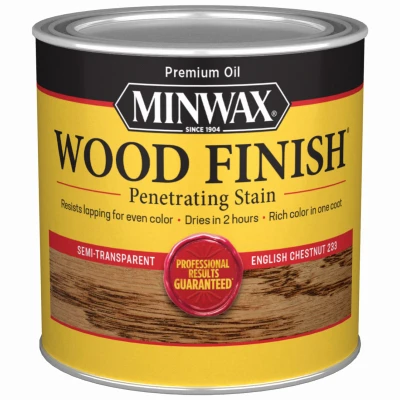 English Chestnut Wood Finish, 1/2 Pt.