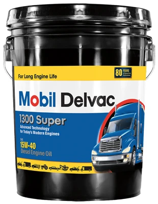 Delvac 1300 15w40 Super Diesel Engine Oil, Extra High Performance, 5 Gallons