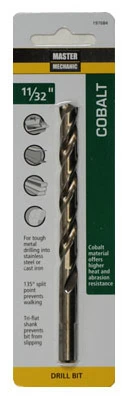 11 Thirty-Second Inch by 4 and Three-Quarter Inch Cobalt High-Speed Steel Drill Bit