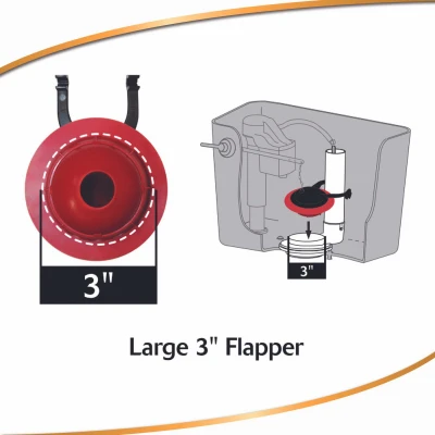 Adjustable Toto Toilet Flapper, 3-In.