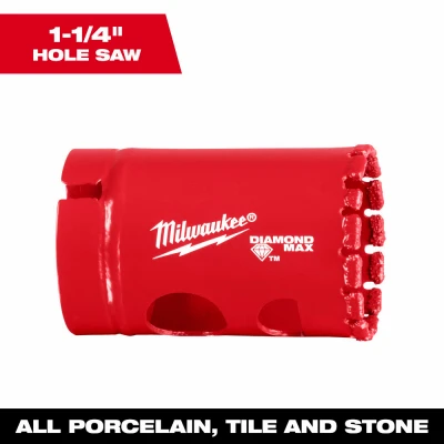 Diamond Plus Hole Saw, Diamond Grit, 1-1/4 In.