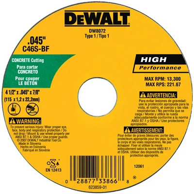 DEWALT Silicon Carbide 4.5-in Grinding Wheel DEWALT Silicon Carbide 4.5-in Grinding Wheel