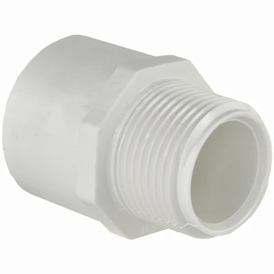 Schedule 40 PVC Pressure Male Adapter, White, 1/2 In. MPT