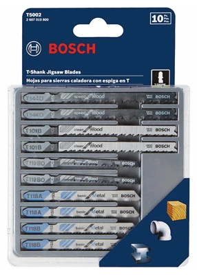 Wood/Metal-Cutting Jigsaw Blade Set, 10-Pc.