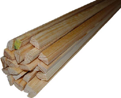 Solid Pine Moulding, Base Shoe, 1/2 x 3/4 In. x 8 Ft.