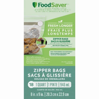 Vacuum Seal Zipper Bags, Gallon, 12-Ct.