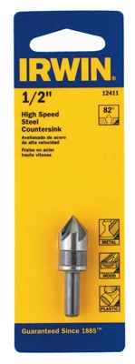 IRWIN Countersink Drill Bit, High Speed Steel, 1/2-In.