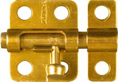 Window Bolt, Dull Brass, 2 In.