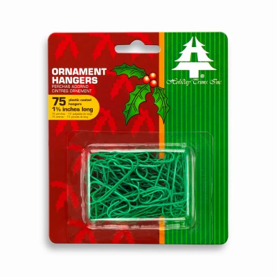 Ornament Hooks, Green, 75-Ct.