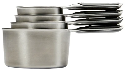 Good Grips Measuring Cup Set, Stainless Steel, 4-Pc.
