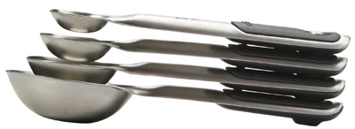Good Grips Measuring Spoon Set, Stainless Steel, 4-Pc.