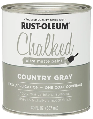 Chalked Paint, Gray, 30 oz.