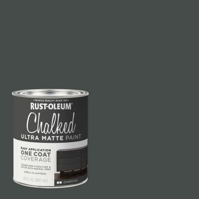 Chalked Charcoal Ultra Matte 30 Oz. Interior Chalk Paint