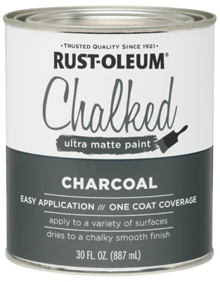 Chalked Paint, Charcoal, 30 oz.