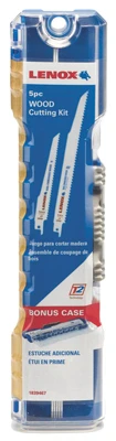 Reciprocating Saw Blade Kit for Wood Cutting, 5 Piece Set