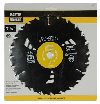 24-tooth Decking Combo/rip Circular Saw Blade, 7-1/4-inch
